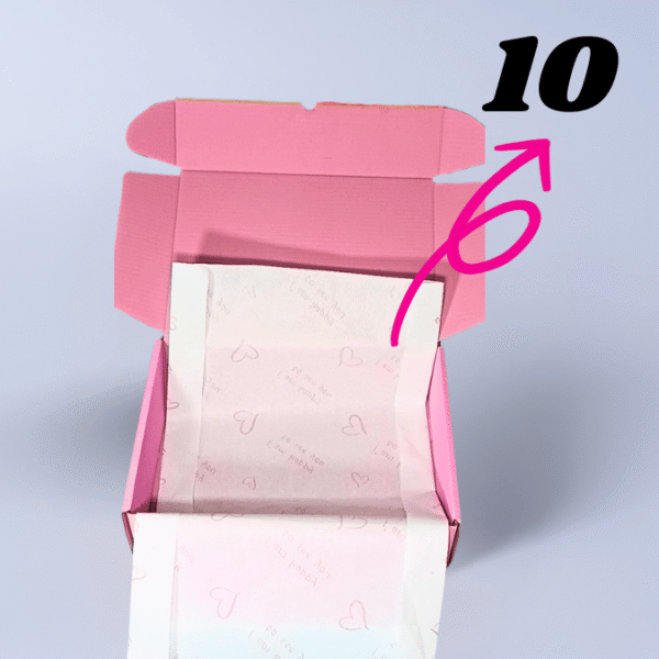 طلب عيّنة وردي | باقة 50 قطعة تغليف - Image 3