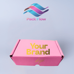 بوكس وردي + طباعة لوغو (اختَر المقاس ولون اللوغو)