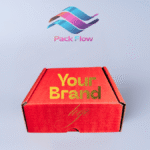 بوكس أحمر + طباعة لوغو